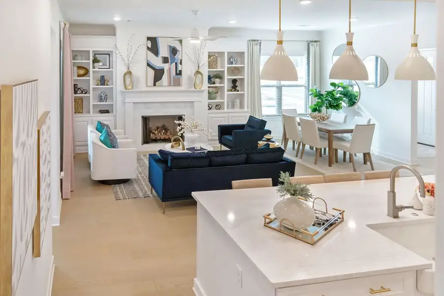 Furnished interior in a model home at Twin Oaks in Oakland (Image 12). Furnished interior in a model home at Twin Oaks in Oakland (Image 12).