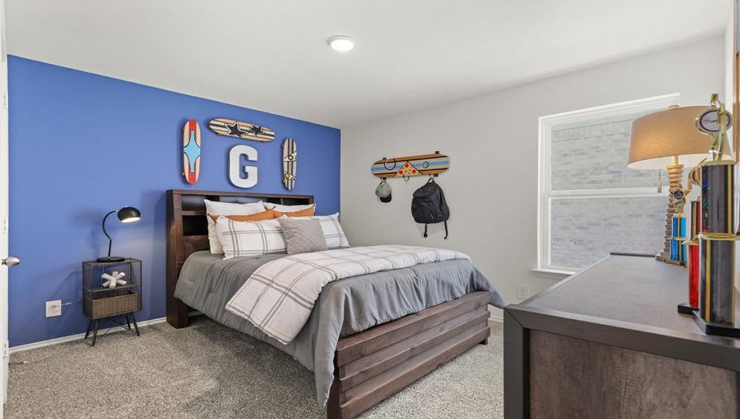 Furnished interior in a model home at Breckenridge Forest in Spring (Image 22).