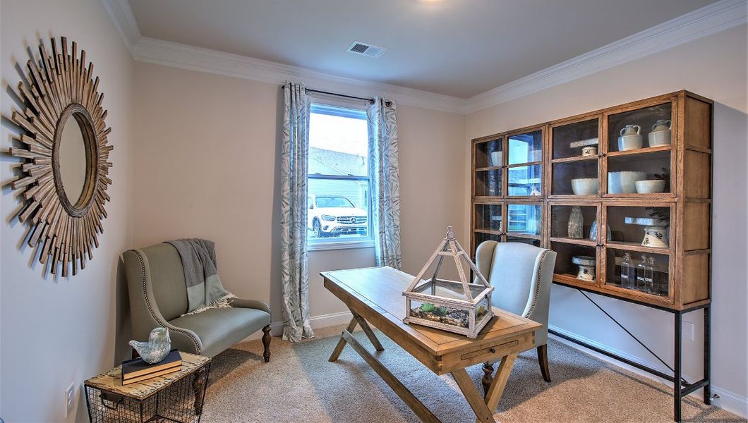 Furnished interior in a model home at Cantrell Hills in Hendersonville (Image 19).