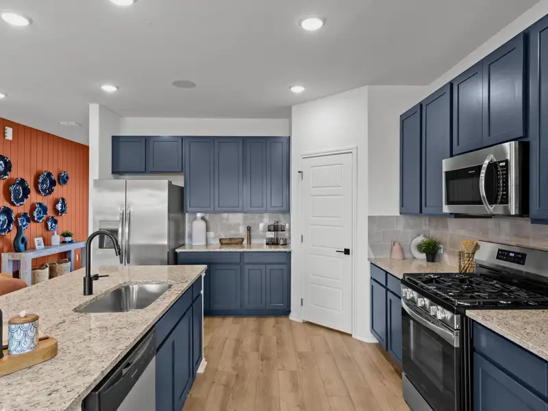 Furnished interior in a model home at Hickory Ridge in Elmendorf (Image 4).