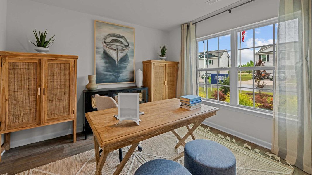 Furnished interior in a model home at Madeline Farm in New Bern (Image 5).