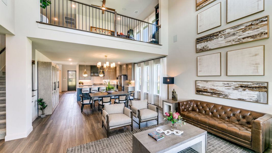Furnished interior in a model home at Estates at Stacy Crossing in McKinney (Image 7).