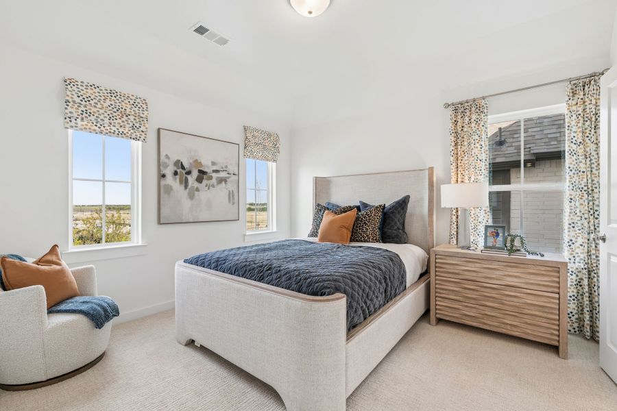 Furnished interior in a model home at Landmark in Denton (Image 39).