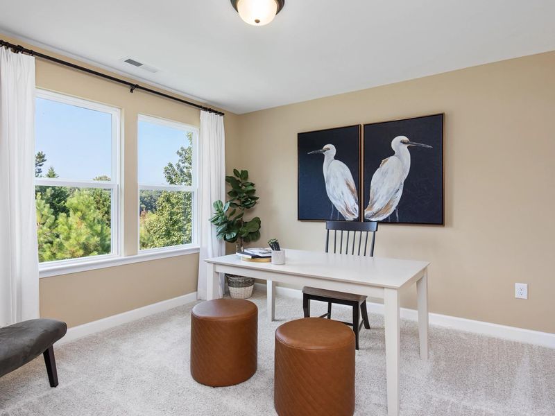 Furnished interior in a model home at Woodland Crossing in Zebulon (Image 31). Furnished interior in a model home at Woodland Crossing in Zebulon (Image 31).