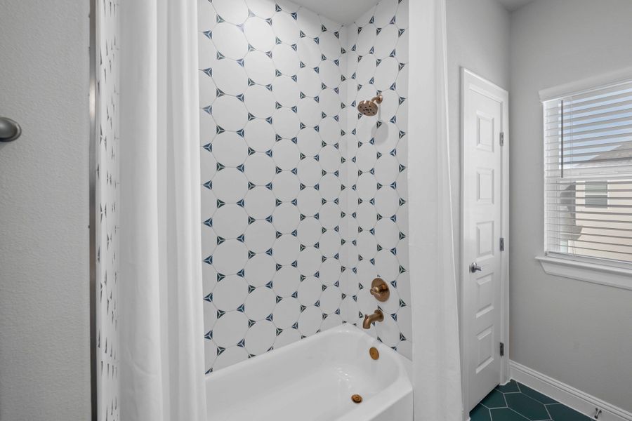 Furnished interior in a model home at Cross Creek in Cedar Park (Image 26).