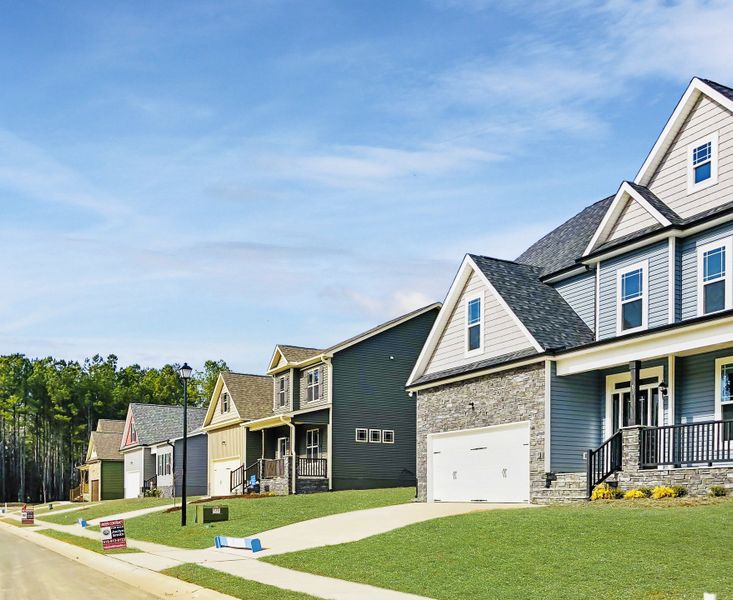 Front exterior of a home in the Ashcroft community, located in Clayton, NC (Image 3).