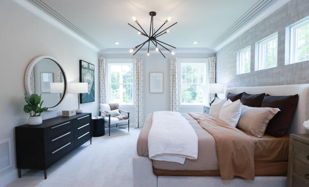 Furnished interior in a model home at Redland in Advance (Image 22).