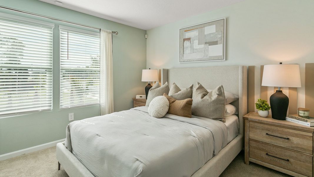 Furnished interior in a model home at Stokes Landing in St. Augustine (Image 15).