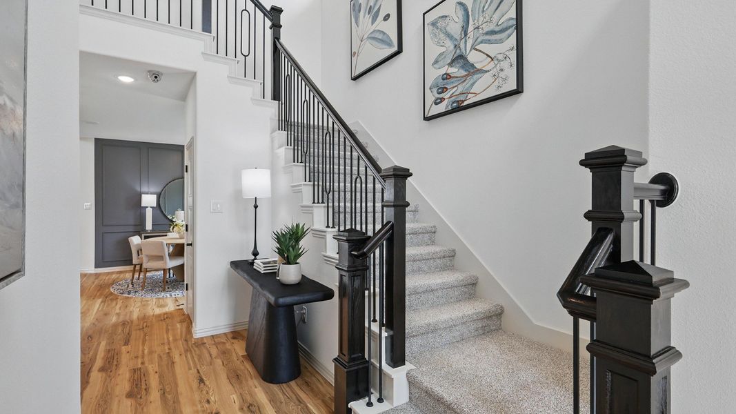 Furnished interior in a model home at Westridge Journey in McKinney (Image 6).