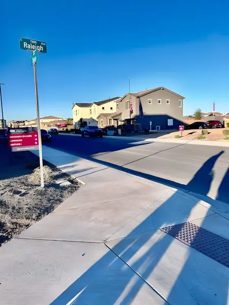 Charming suburban street view in Hawes Crossing Discovery Collection by Taylor Morrison, Mesa, AZ. Charming suburban street view in Hawes Crossing Discovery Collection by Taylor Morrison, Mesa, AZ.