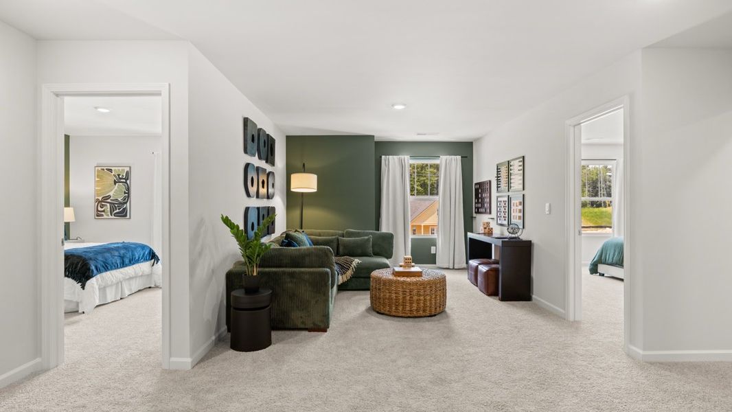 Furnished interior in a model home at Northwoods at Mirror Lake in Villa Rica (Image 23).