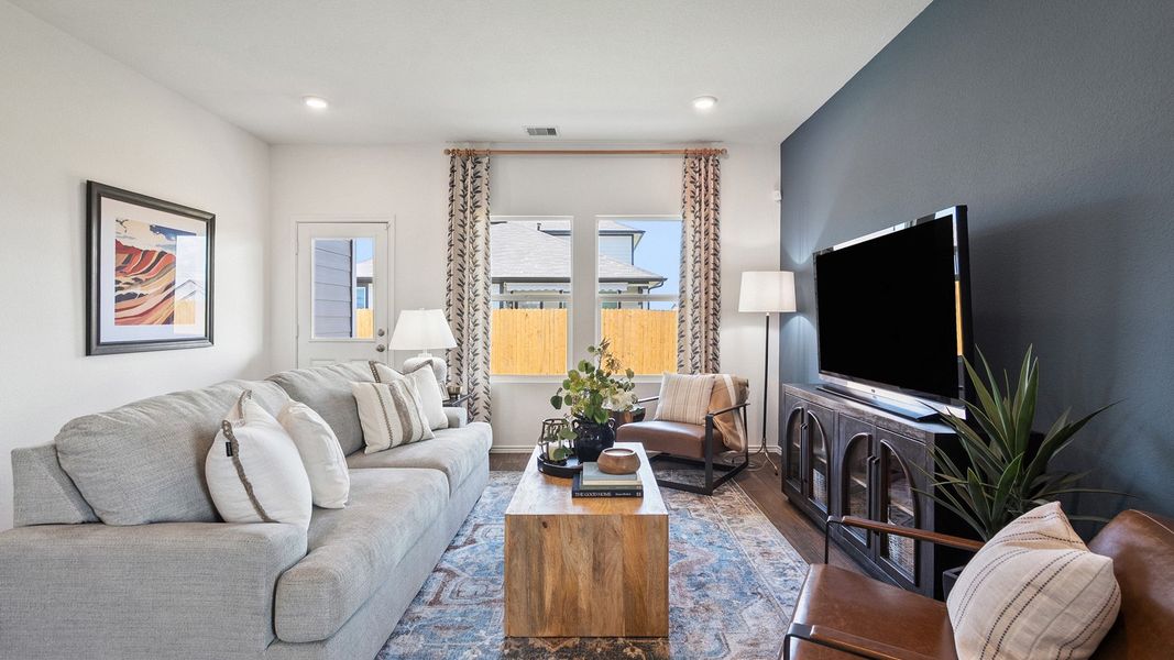 Furnished interior in a model home at Talavera in Kyle (Image 30). Furnished interior in a model home at Talavera in Kyle (Image 30).