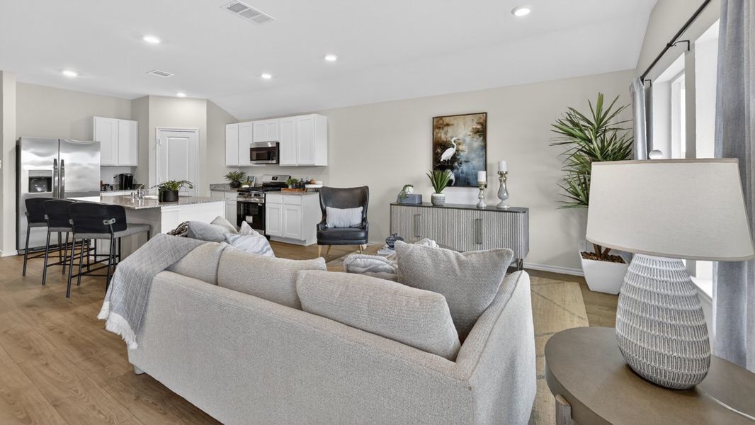 Furnished interior in a model home at The Hills of Sherman in Sherman (Image 26).