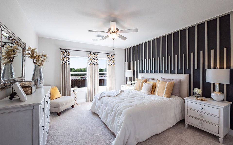 Furnished interior in a model home at The Grove in Sherman (Image 27).