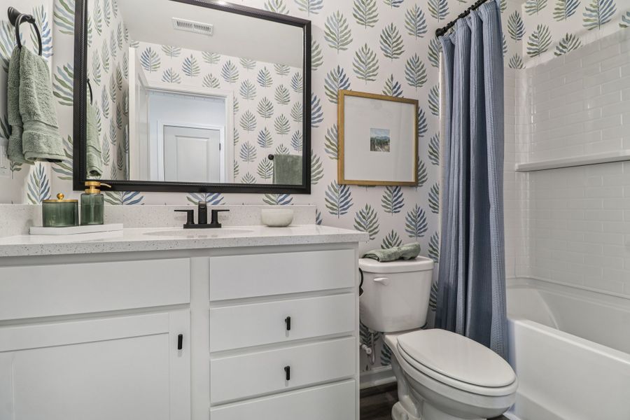 Furnished interior in a model home at Piney Woods Bluff in Columbia (Image 12).