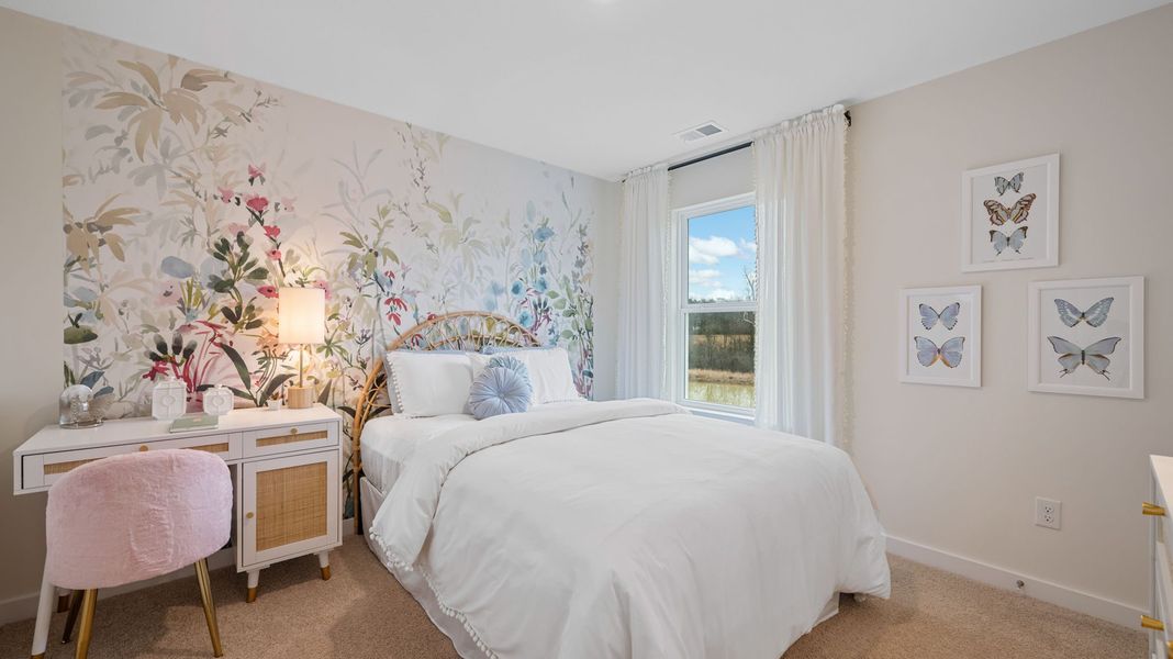 Furnished interior in a model home at Prairie Pass in Apison (Image 17).