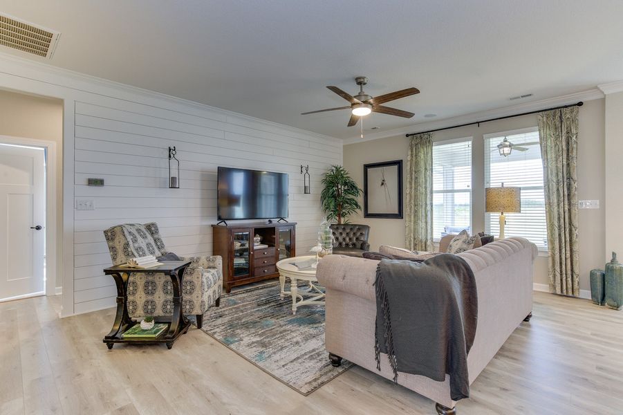 Furnished interior in a model home at Waterleigh in Moyock (Image 6).