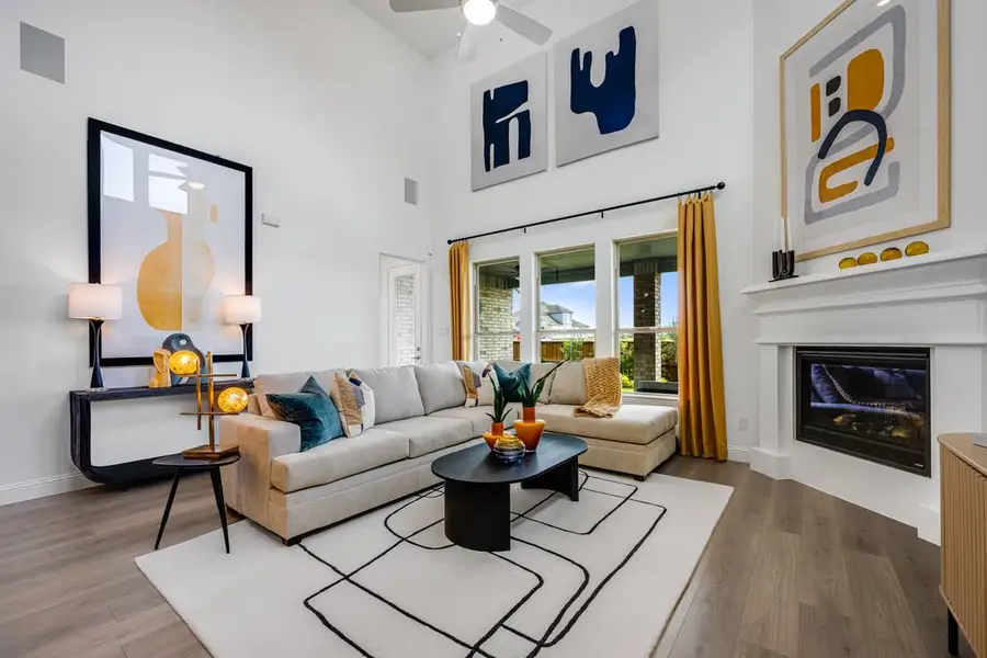 Furnished interior in a model home at South Oak 50s in Oak Point (Image 26). Furnished interior in a model home at South Oak 50s in Oak Point (Image 26).