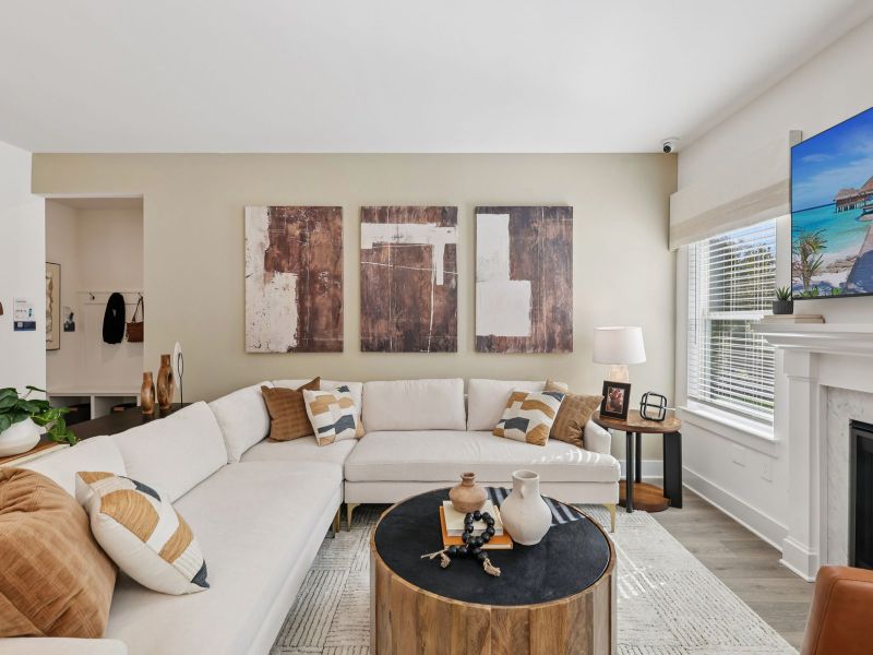 Furnished interior in a model home at Mission Hills in La Vergne (Image 6).