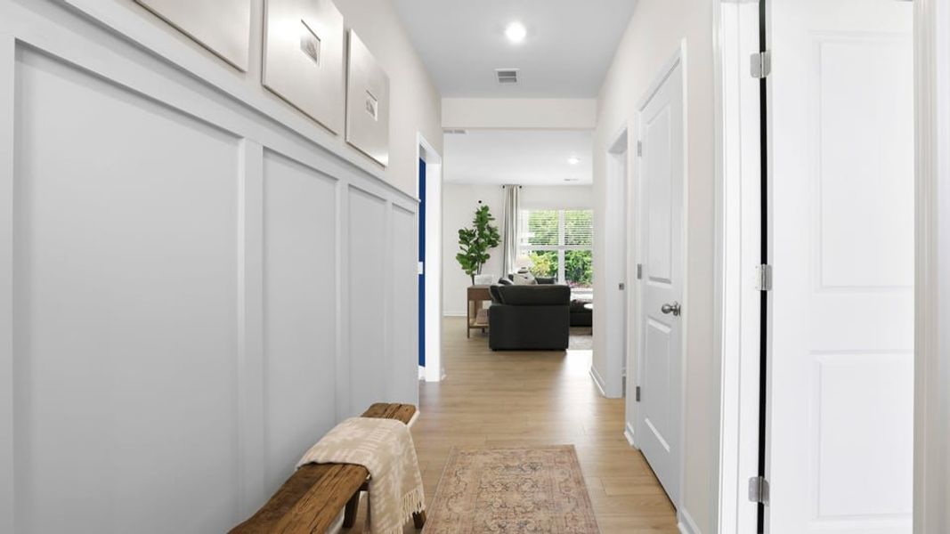 Furnished interior in a model home at Sherwood Gardens in Landrum (Image 9).