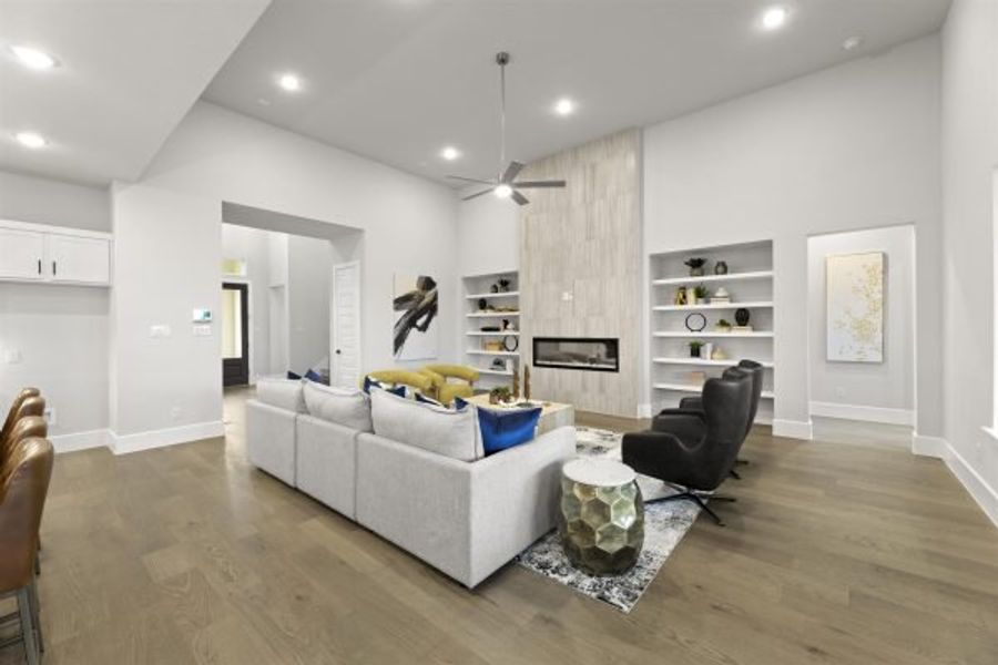 Furnished interior in a model home at Heath Golf and Yacht Club in Rockwall (Image 10).