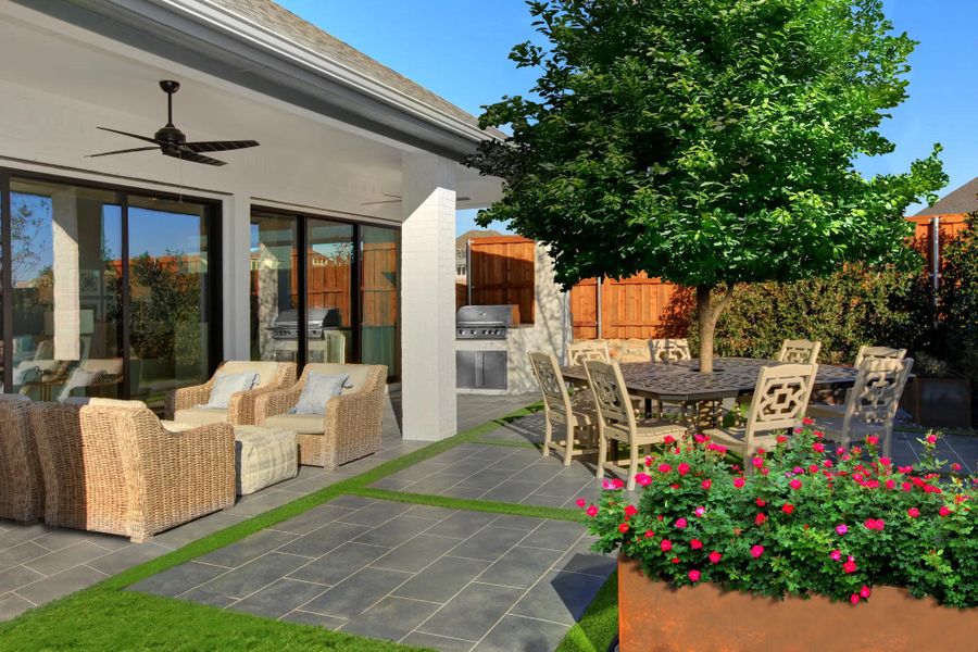 The Berkley Outdoor Living Area