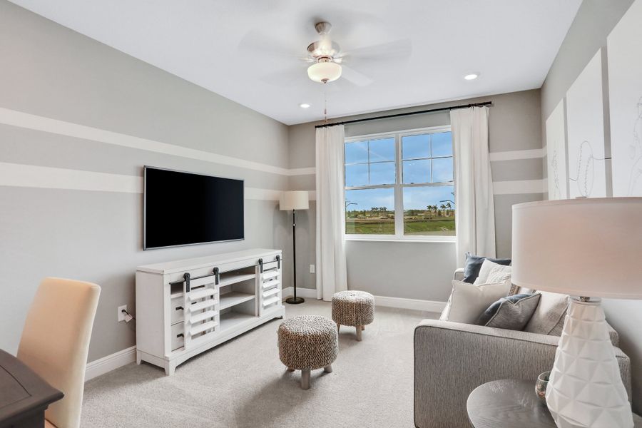 Furnished interior in a model home at Seaire in Palmetto (Image 26).