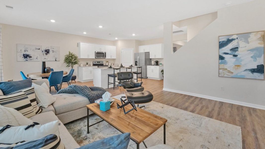 Furnished interior in a model home at Magnolia Ridge in Blountville (Image 9). Furnished interior in a model home at Magnolia Ridge in Blountville (Image 9).