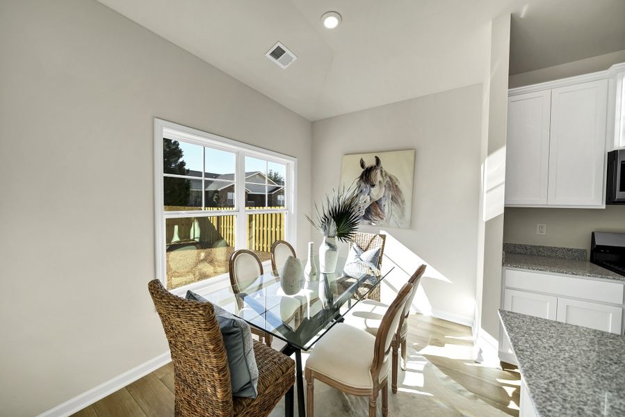Furnished interior in a model home at Portrait Hills in Aiken (Image 62).