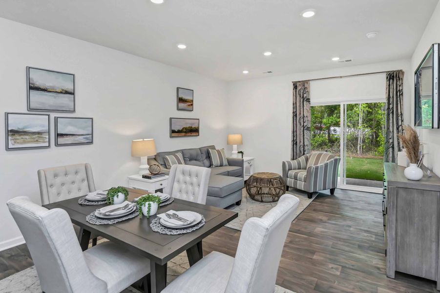Furnished interior in a model home at Willow Commons in Lugoff (Image 16).