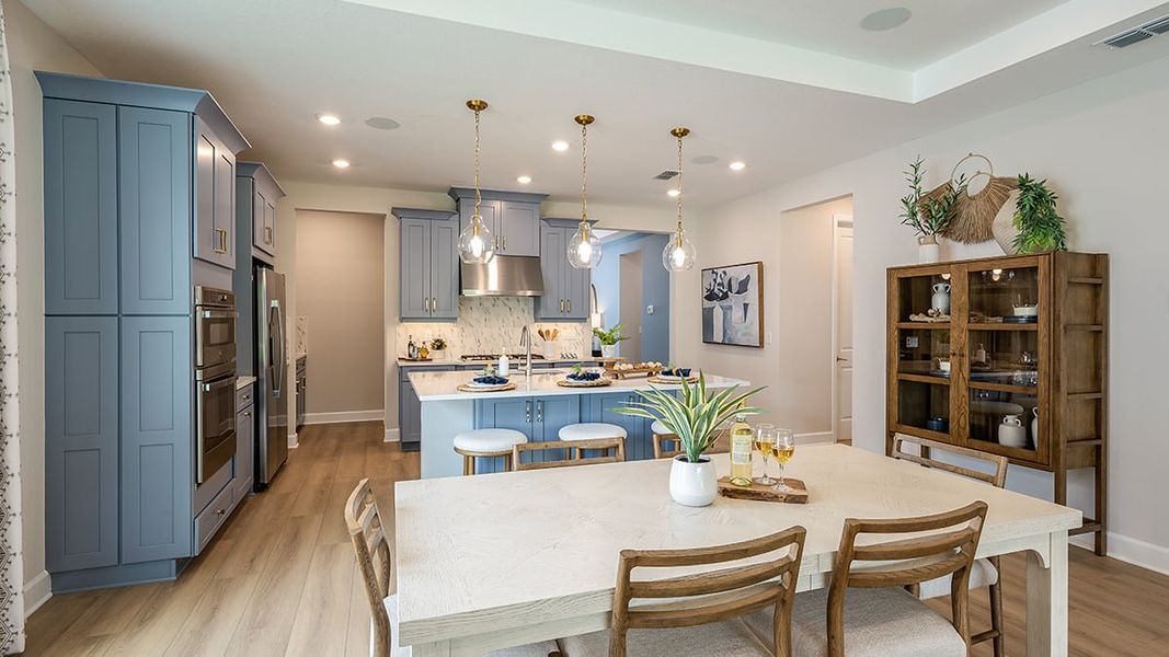 Furnished interior in a model home at Morris Bend in Tampa (Image 8).