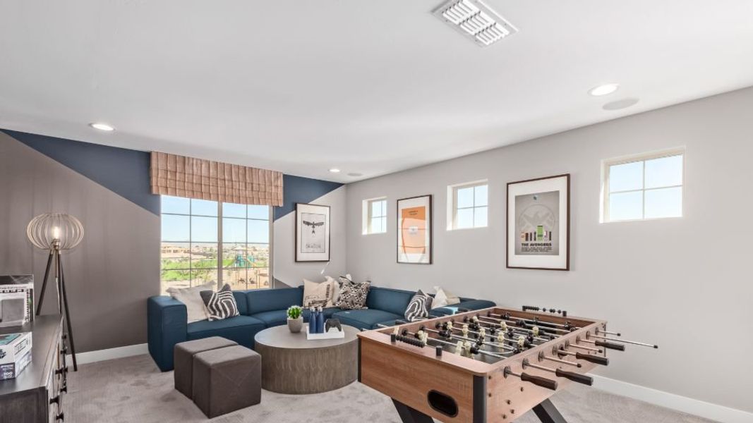 Furnished interior in a model home at La Mira Discovery Collection in Mesa (Image 7).