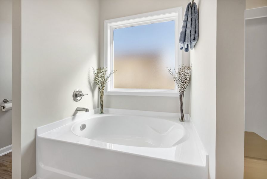 Furnished interior in a model home at Portrait Hills in Aiken (Image 49).