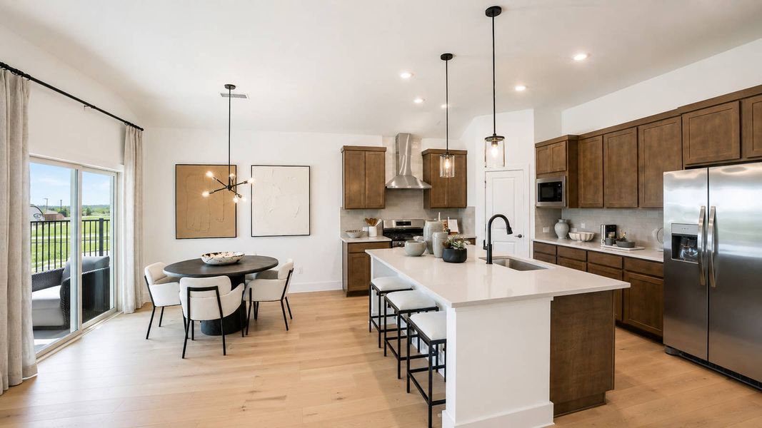 Furnished interior in a model home at Las Lomas in Forney (Image 18).