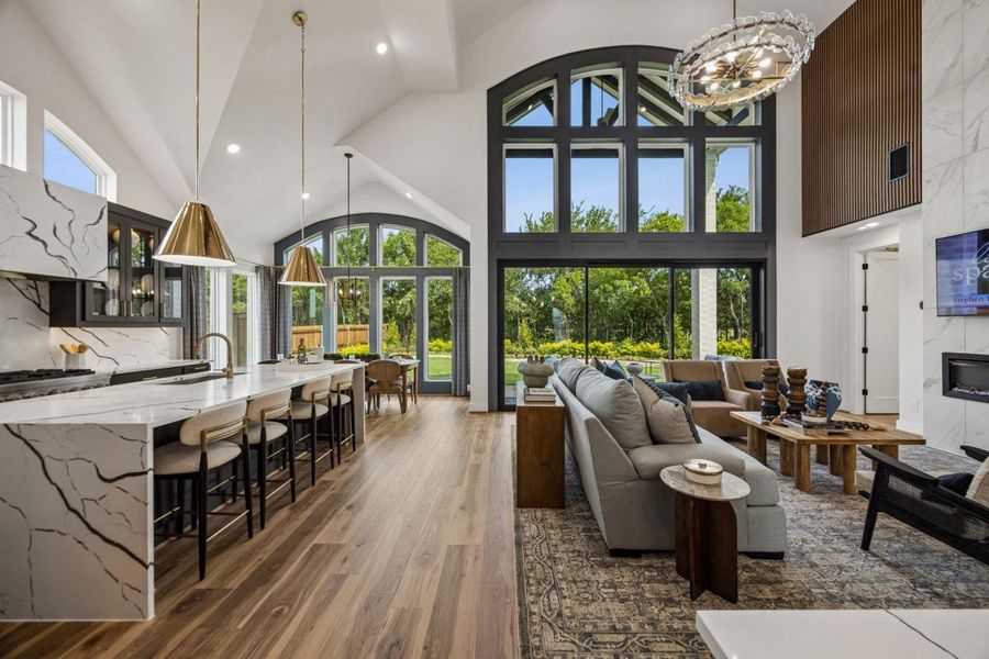 Furnished interior in a model home at Creekside at Elevon in Lavon (Image 9).