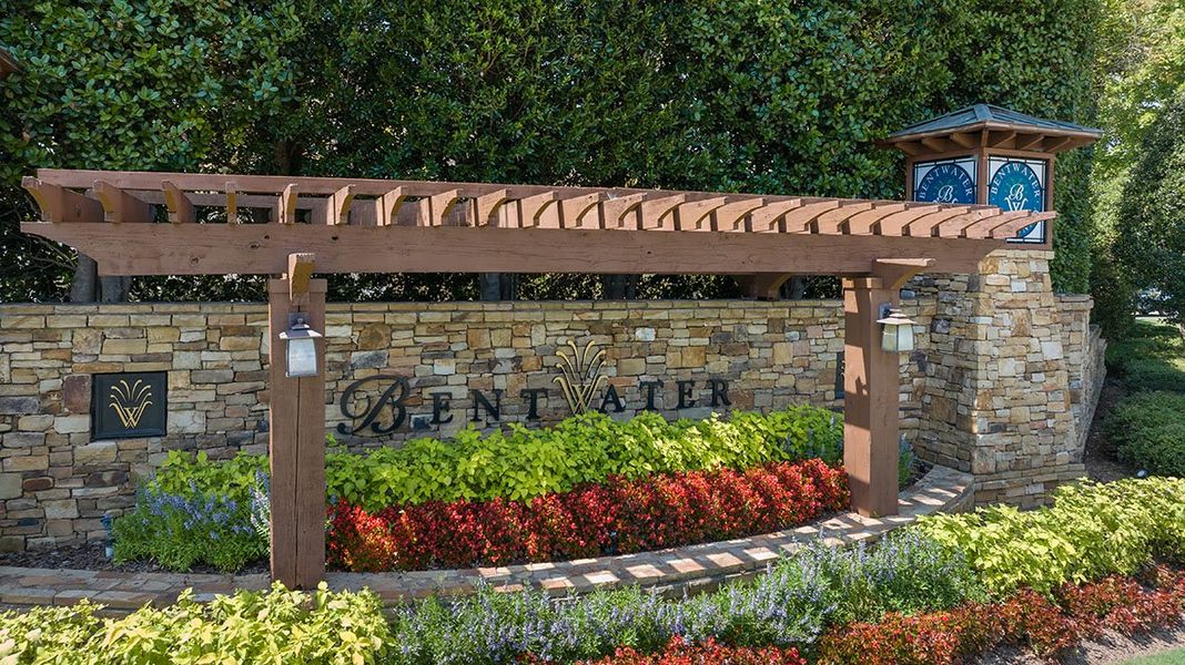 Entrance to the Lost Creek community in Dallas, GA, featuring signage and landscaping (Image 5). Entrance to the Lost Creek community in Dallas, GA, featuring signage and landscaping (Image 5).