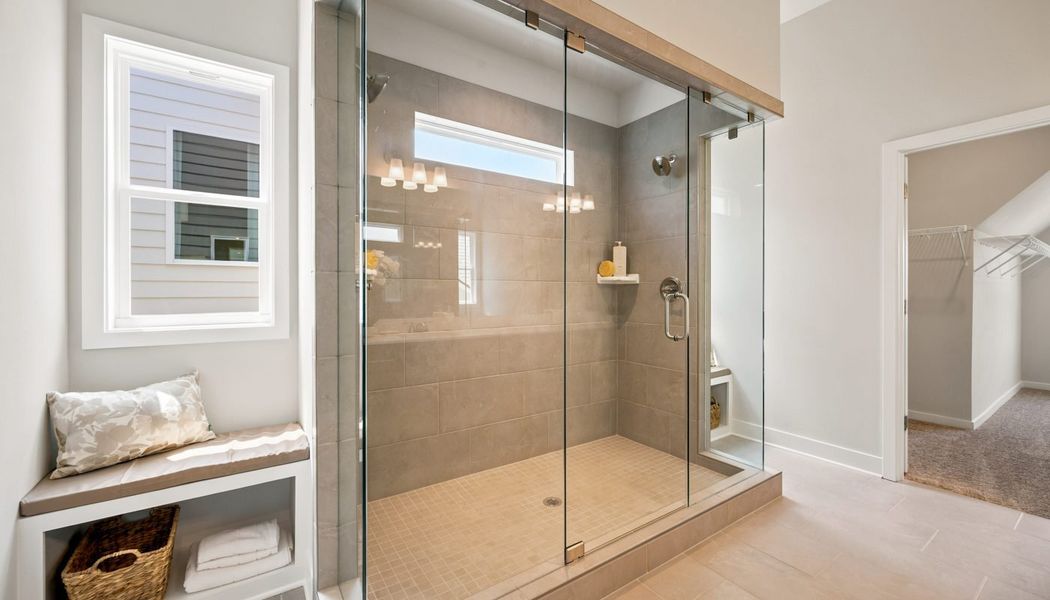 Furnished interior in a model home at Fowler Farms in Auburn (Image 130).
