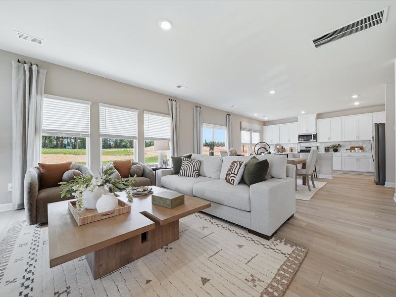 Furnished interior in a model home at Southwell Commons in Anderson (Image 8). Furnished interior in a model home at Southwell Commons in Anderson (Image 8).