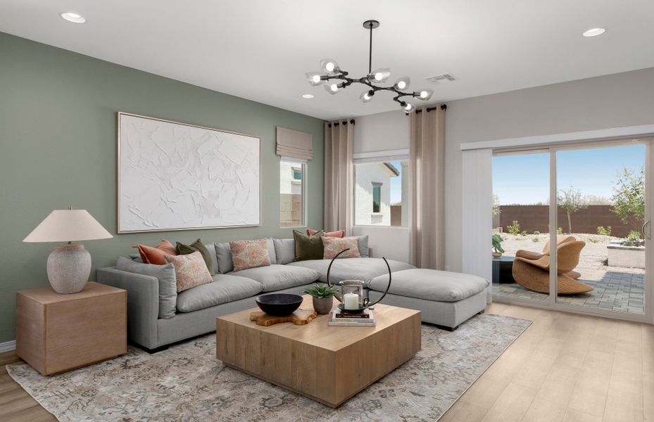 Furnished interior in a model home at Alamar in Tolleson (Image 36).