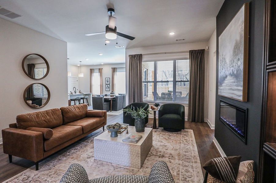 Furnished interior in a model home at Villages of Green Meadows in Munford (Image 50).