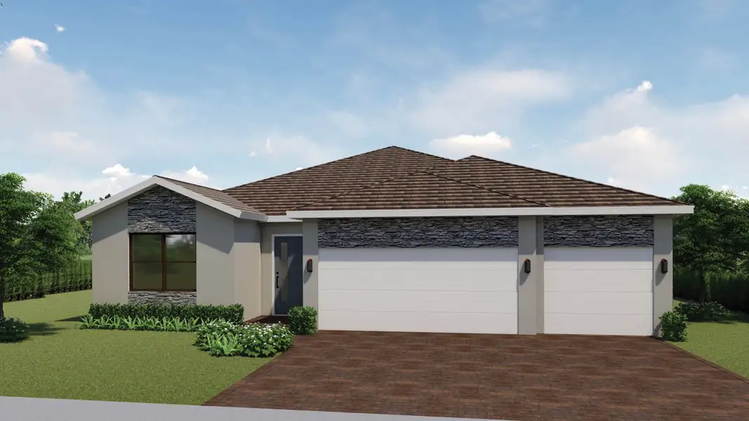 Front exterior of a home in the Aspen Estates community, located in Homestead, FL (Image 3).