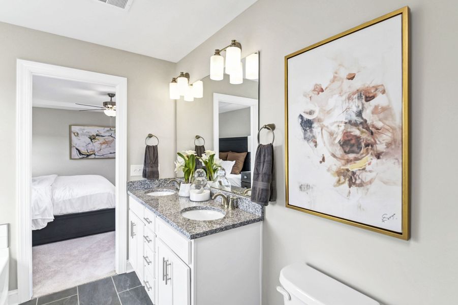 Furnished interior in a model home at Ashton Lakes in Lexington (Image 7).