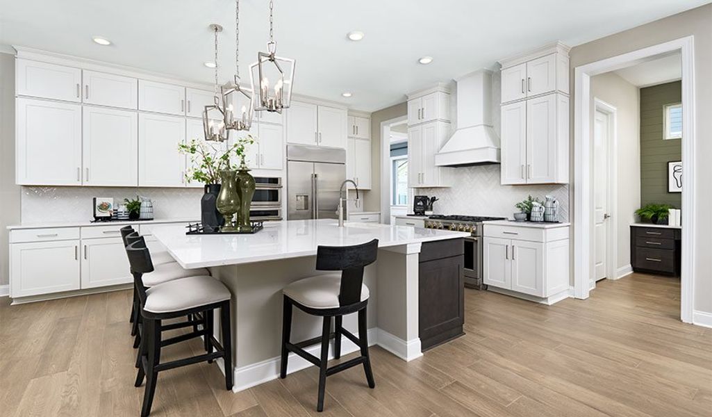Furnished interior in a model home at August Park in Spring Hill (Image 12).