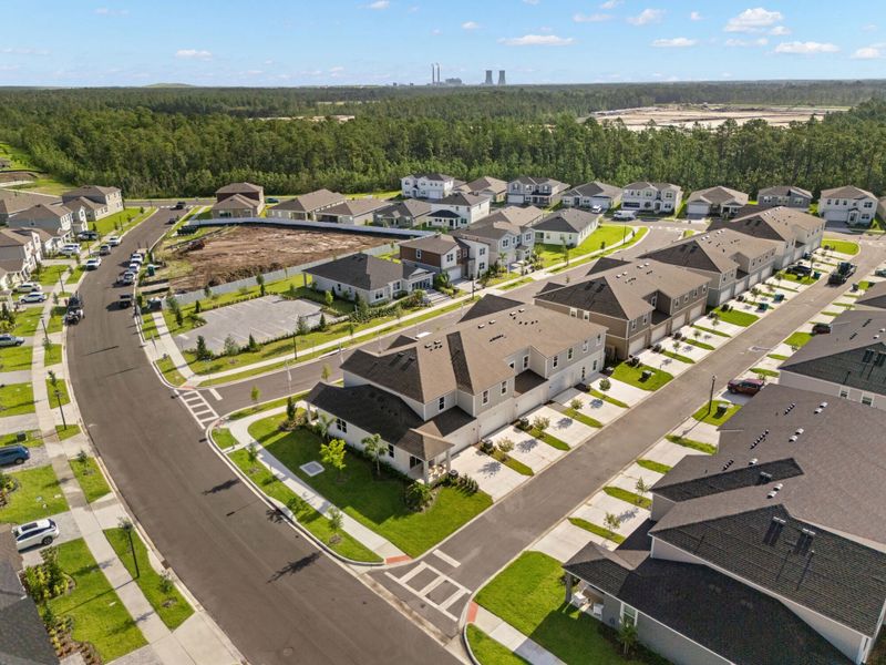 Aerial view of the Meridian Parks community in Orlando, FL, showing layout and nearby surroundings (Image 12).