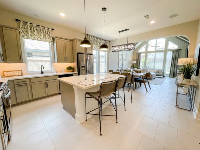 Furnished interior in a model home at Candela – 40' in Richmond (Image 3).