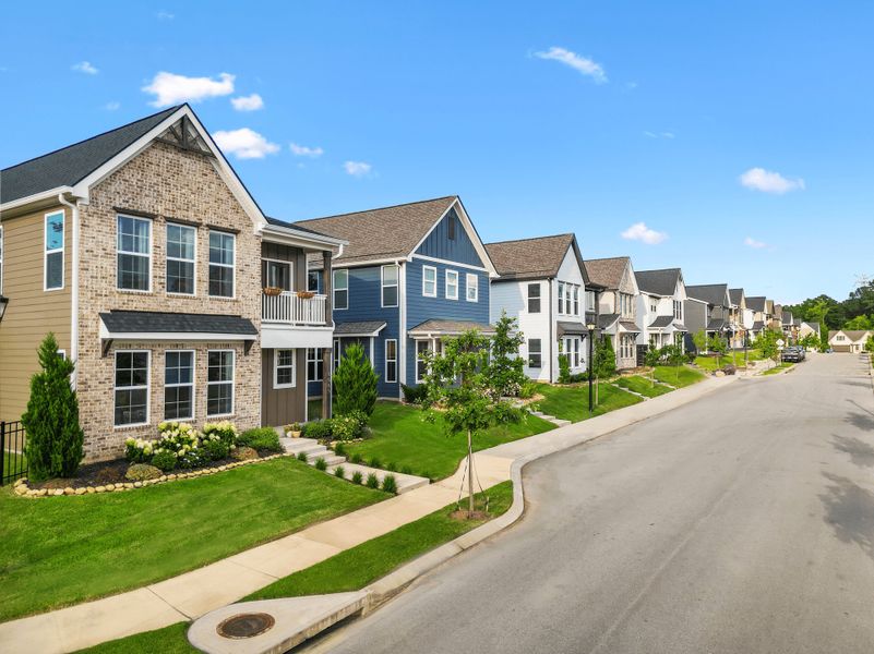 Front exterior of a home in the Heritage Walk community, located in Chattanooga, TN (Image 5).