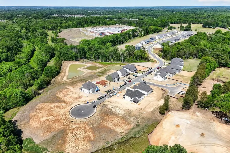 Aerial view of the Tramore community in Harrisburg, NC, showing layout and nearby surroundings (Image 12). Aerial view of the Tramore community in Harrisburg, NC, showing layout and nearby surroundings (Image 12).