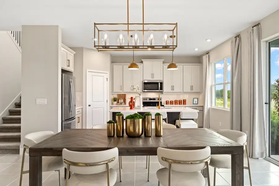 Furnished interior in a model home at Rainwood in Clermont (Image 7).