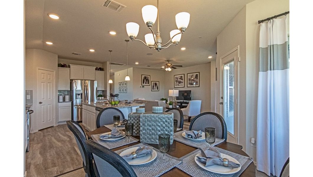 Furnished interior in a model home at Creekside Hills in Copperas Cove (Image 3).