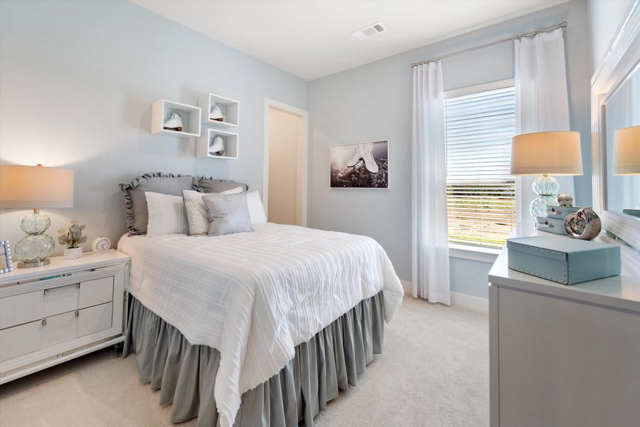 Furnished interior in a model home at Creekview Addition in Van Alstyne (Image 39). Furnished interior in a model home at Creekview Addition in Van Alstyne (Image 39).